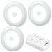 Lunartec LED Spot: 3er-Set superhelle COB-LED-Unterbauleuchten, Timer, 120lm, erweiterbar (Lampe Batterie)