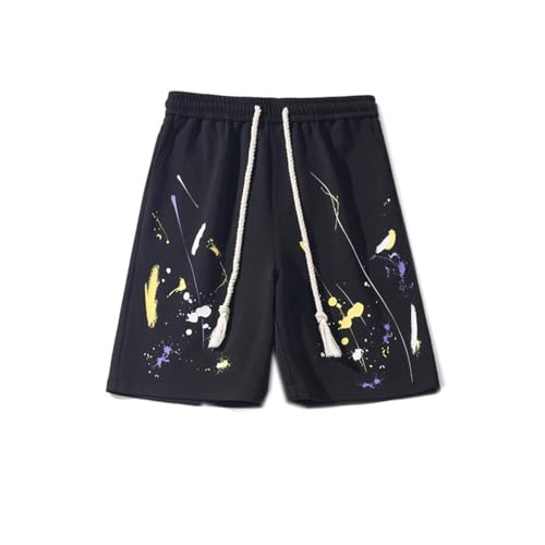 Short homme graffiti vintage coupe loose casual et sport unisexe
