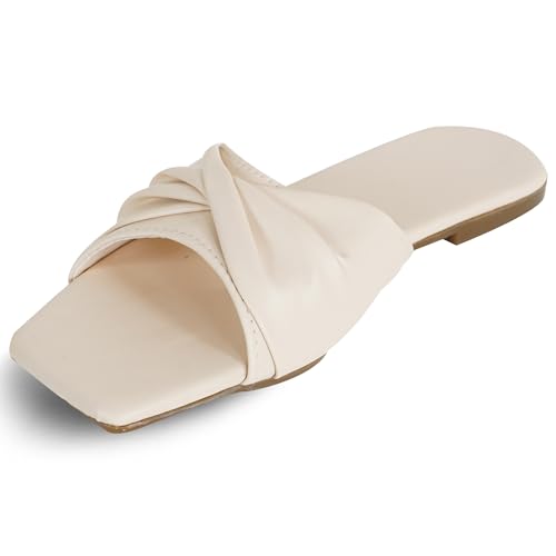 Image of Women's Casual Flip Flops | Daily Wear Comfortable Slippers | Kolhapuri Style Flat Sandals for Girls & Women