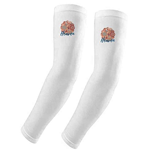 Protección UV para brazos estropeados por el sol con manguitos elásticos de flores