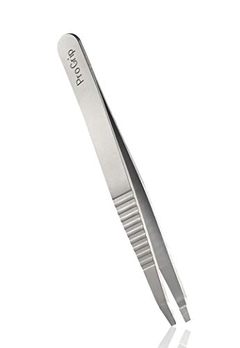 Pinzas de punta recta Rubis ProGrip evitan deslizamientos en cejas 3