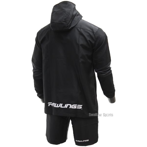 ローリングス　黒ナイロンハーフコート、パンツセット ローリングス 黒ナイロンハーフコート、パンツセット ローリングス 黒