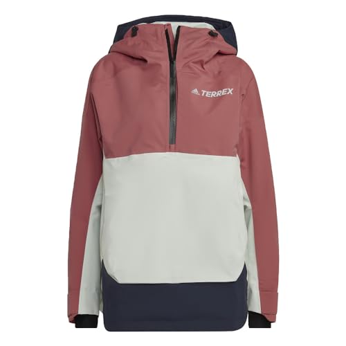 adidas Terrex 2 Layer RAIN.RDY Snow Anorak Women's, Red, Size M