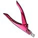 Coupe-Ongles en Acier Inoxydable, Coupe Capsules Ongle Professionnel Coupe Faux Ongle, Guillotine Ongles Artificiels et Ongles en Gel(Rose Rouge)