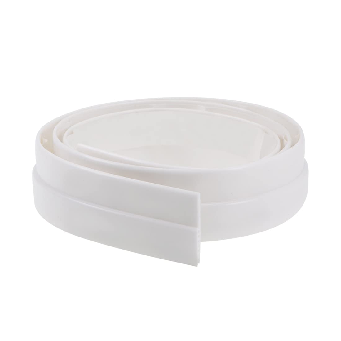 NVSFZGIYG Door Draft Stopper Under Seal Sweep Strip Blocker Round Hole 28mmx910mm White DUO ER