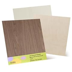 【PREMIUM 3-WOOD VARIETY PACK】Contains 6 laser-cut wood sheets: 2 Walnut, 2 Basswood, and 2 Birch (30.5x30.5cm/12"x12", 3mm/1/8" thick). Features natural grain, smooth burr-free surfaces, and superior durability for professional and DIY projects inclu...