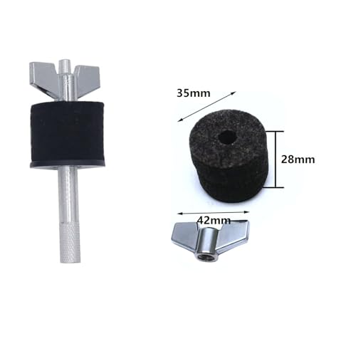 Set 3 Pcs Cymbal Stackers metal y plástico miniatura 4
