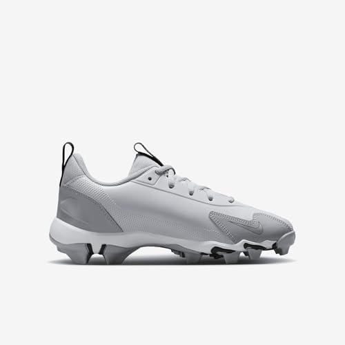 Nike Force Trout 9 Keystone Big Kids' Baseball Cleats (FB9731-004, Pure Platinum/Wolf Grey/Black/White) Size 123