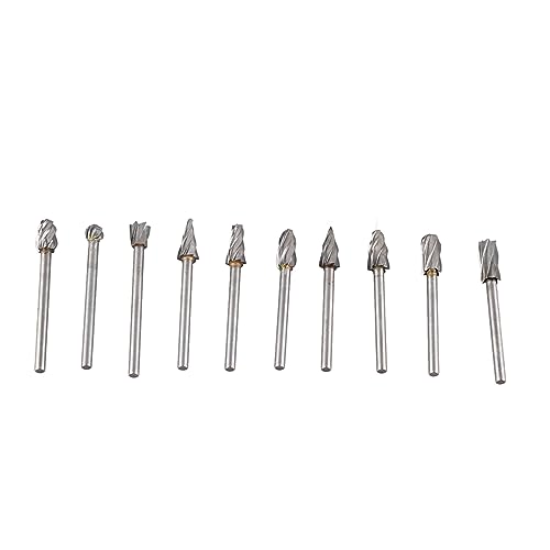 Set de 10 fresas de carburo de tungsteno 3mm