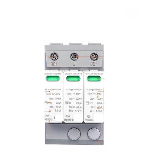 Onduleur grillé par l'orage ? Installez ce parasurtenseur CC 600V SPD Type PV 2P