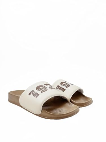 Image of hummel TREFF MEN SLIDERS Comfortable Cushioned Sole Arch Support Durable Lightweight Flexible Trendy Style Flip flops and Slippers Slides for Men Daily use Chappal