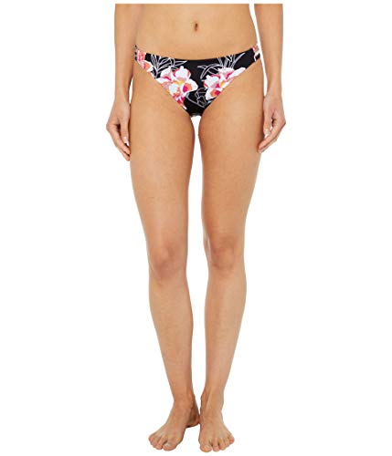 Roxy Junior's Printed Beach Classics Full Bikini Bottom, Anthracite Zilla Sample, X-Small