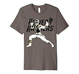 Power Rangers White Ranger Karate Action Pose Logo Premium T-Shirt