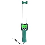 Hay Moisture Tester Meter, Portable Digital Probe Tester with LCD, Grain moisture meter High-precision meter for rice, wheat, corn, rice and 14 other crops Voice broadcast water meter