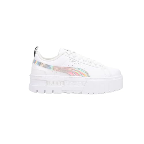PUMA Kids Girls Mayze Iridescent Platform Sneakers Shoes Casual - White