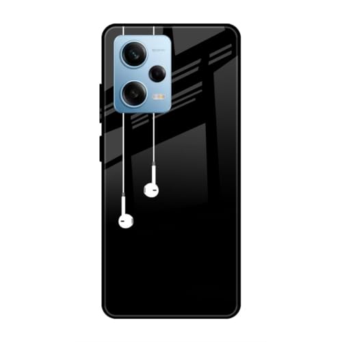 Image of SmashItUp Music | Black Designer Printed TPU Metal Case Mobile Back Cover for Redmi Note 12 Pro 5G
