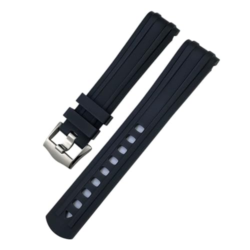 [VEł] 19mm 20mm 21mm \tgFKMtbfSvoh IKΉ V[}X^[300 AT150 Xs[h}X^[ vlbgI[V J[uGhEHb`Xgbv(Black-Silver,19mm)