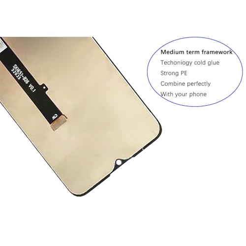 Écran LCD pour ZTE Blade A51 vitre tactile noire de remplacement avec kit outils complet