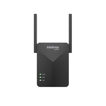 Extensor Mesh Wi-Fi 6 EX 1500 Preto Intelbras Cobertura de Até 100m²