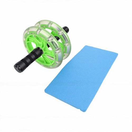 Rueda abdominal fitness de dos unidades para fuerza central en casa