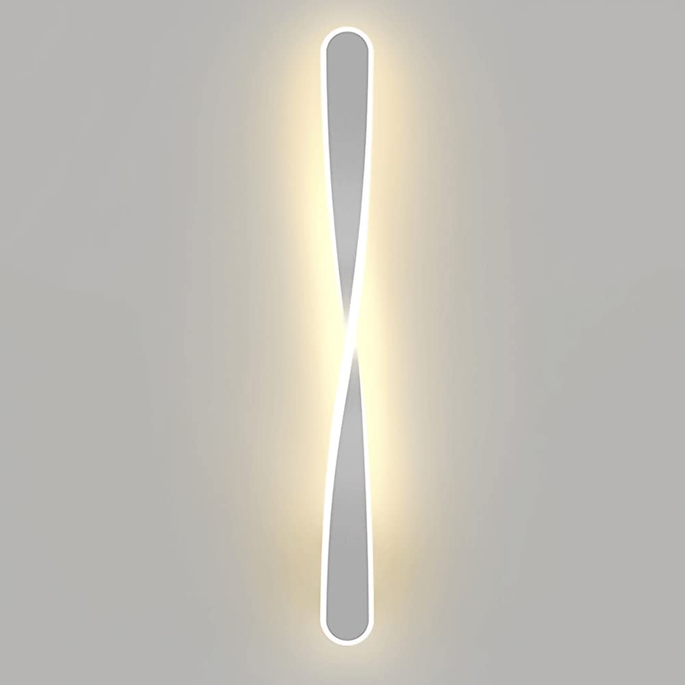Lampa ścienna LED o długości 20 W z akrylowymi mocowaniami i oświetleniem zagłówka, dekoracja ścienna do salonu