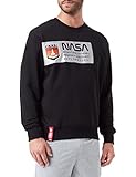 ALPHA INDUSTRIES Herren Mars Reflective Sweater Kapuzenpullover, Black, XXL