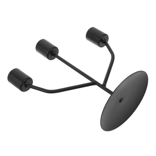 ANDRESLAD Metal Iron Candlestick Holder Vintage Candelabra for Wedding Table Centerpiece Indoor Outdoor Decor Minimalist Metal Construction for Elegant Dining and Home Ambiance