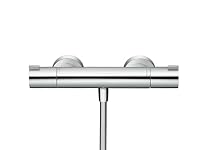 hansgrohe Ecostat 1001 CL - Duschthermostat Aufputz, Duscharmatur mit Sicherheitssperre (SafetyStop) bei 40° C, Thermostat-Armatur für die Dusche, Mischbatterie für 1 Verbraucher, Chrom, 13211000 – Ansicht 2