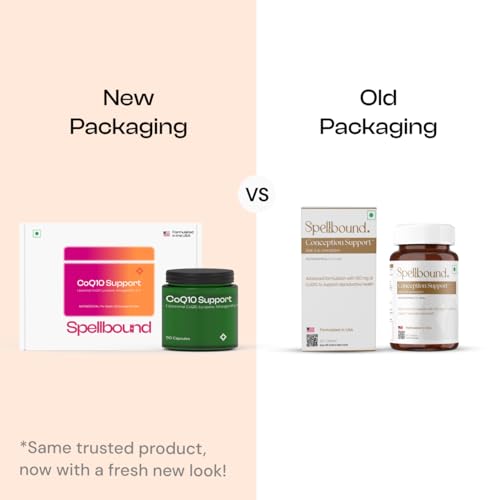 Spellbound CoQ10 Supplement for Men & Women- 90 Capsules | CoEnzyme q10 (200mg), NAC (300mg), Lycopene (10mg) | Supports Fertility, Heart Health, Reduces Inflammation | Formulated in USA
