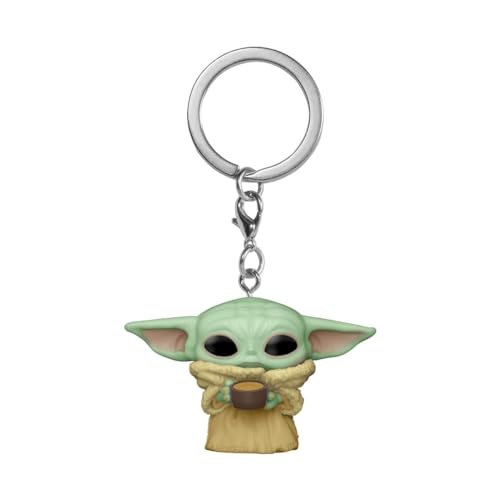 Funko POP! Keychain: Star Wars: The Mandalorian - Raspberry - Child Con Cup - Collectable Vinilo Mini Figure Llavero Novedoso - Relleno De Calcetín - Idea De Regalo - Mercancía Oficial - Fans De TV