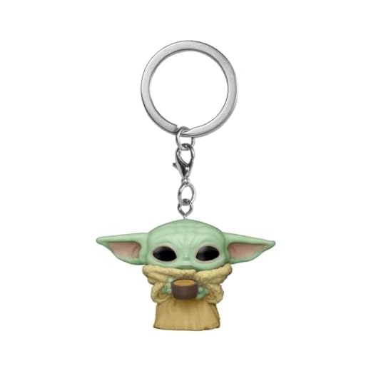 Funko POP! Keychain: Star Wars: The Mandalorian - Raspberry - Child Con Cup - Collectable Vinilo Mini Figure Llavero Novedoso - Relleno De Calcetín - Idea De Regalo - Mercancía Oficial - Fans De TV