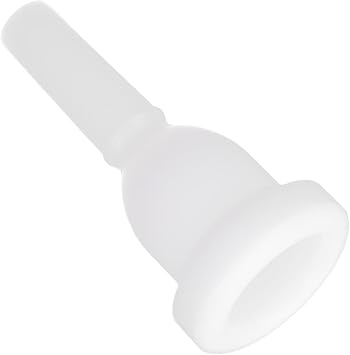 Eujgoov Plastic Trombone Mouthpiece White Tenor Horn Mouthpiece Smooth Trombone Mouthpiece MT 25