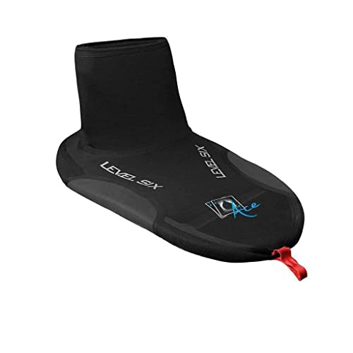 Level Six Ace Rubber Rand Whitewater Kayak Spray Skirt (Black, L Deck/S Tunnel)