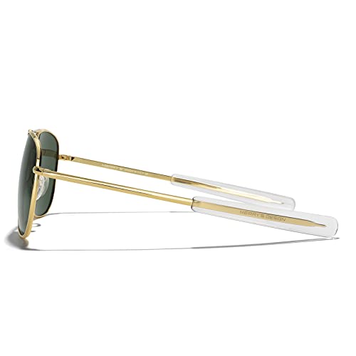 MERRY'S Classic Square Aviator Military Polarized Sunglasses for Men or Women S86364