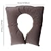 SiaBiced Toilet Seat Cover Pad,Universal for All Seasons, Simple Support Cushion Toilet Seat Riser Commode Cushion for Patients Hotel, Gourd Type Brown