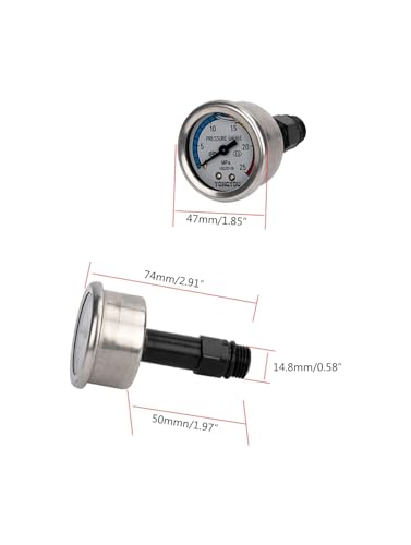 High Pressure Gauge for Pressure Washers for Domestic machine, - Image 4