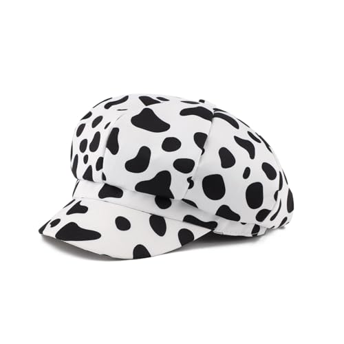 Béret léopard vintage pour femme, casquette de peintre style rétro