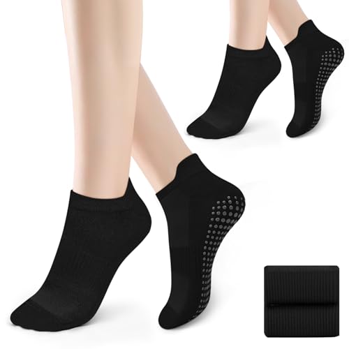 Vancle 2 Paar Anti-Rutsch Socken für Pilates & Yoga Damen 36-41...