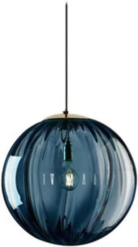 Lustre suspendu en verre gris luminaire de plafond sphérique moderne pour cuisine et îlot