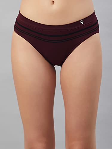 Image of C9 Airwear Mid Rise Solid Pack of 3 Seamless Mid Brief Panties Combo for Ladies