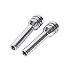 EVGATSAUTO Car Door Lock Pin Cover, 2pcs Universal Aluminum Alloy Car Truck Interior Door Lock Knob Pins Cover for Car SUV Truck Automobile (Silver) #3