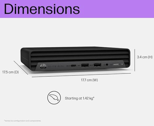 Image of HP Elite Mini 800 G9 Business Desktop Computer PC | Intel i7-14700 20-Core up to 5.4GHz | 16GB DDR5 | 512GB SSD | Windows 11 Pro | WiFi 6 | Compact Office Computer | Keyboard & Mouse Included