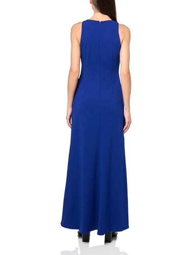 Image of Alex Evenings Women's Long Cascade Ruffle Sleeveless Gown with Leg Slit, Mother of The Bride Dress, Elegant Party Gown