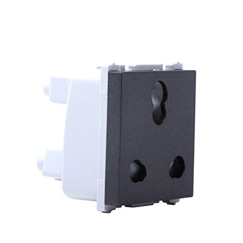 Image of Wipro Northwest Nowa 6 /16A 3 Pin - Power Socket, Silver Grey (pack of 1)