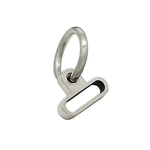 ACECHANNEL Stainless Steel Removable O Ring for Wrist abkle & Neck Cuffs (for 15mm Brush Wrist and Ankle Cuffs H049BS)