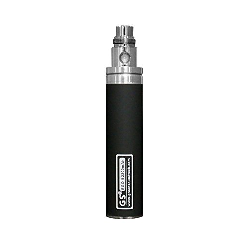 BLACK-GENUINE-GS-eGo-II-2200mAh-E-Cigarette-e-Cig-e-Shisha-Hookah-3-colour-LED-indicator-Battery-USB-Charger