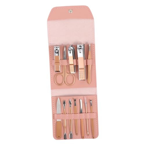 VALICLUD 1 Set Rose Gold Manicure Tool Set Ergonomic Nail Care Kit for Hand Grooming Portable Nail Clippers for Adults Men Women