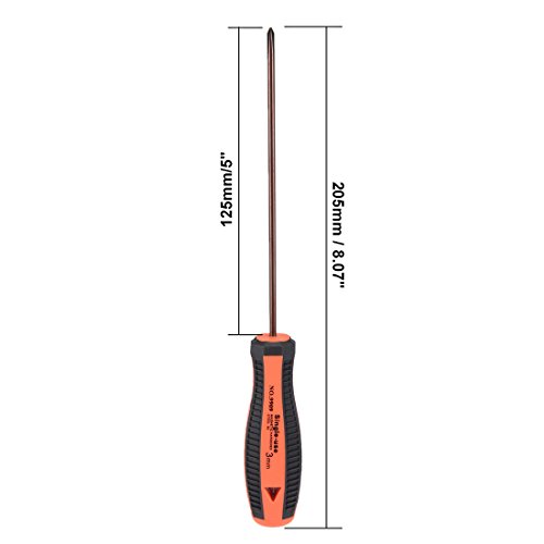 Uxcell Ph0 Phillips Magnetic Screwdriver 5 Inch Round Shaft Comfort Non Slip Handle #TOP2