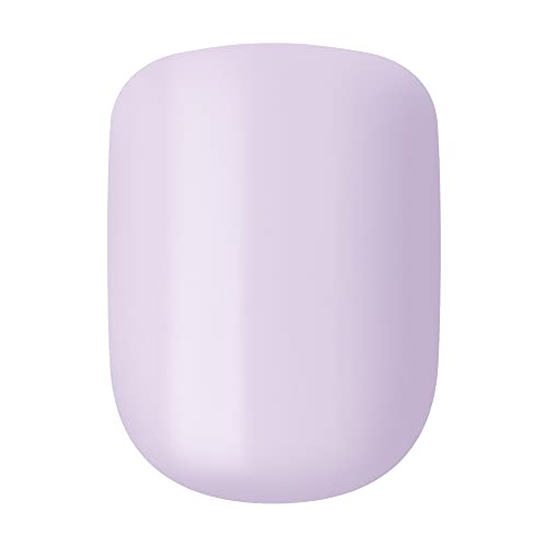Kiss Impress Color Press-On Nails, Nail Kit, Purefit Technology, Short Length, “Picture Purplect”, Polish-Free Solid Color Manicure, Includes Prep Pad, Mini Nail File, Cuticle Stick, And 30 Fake Nails #TOP2