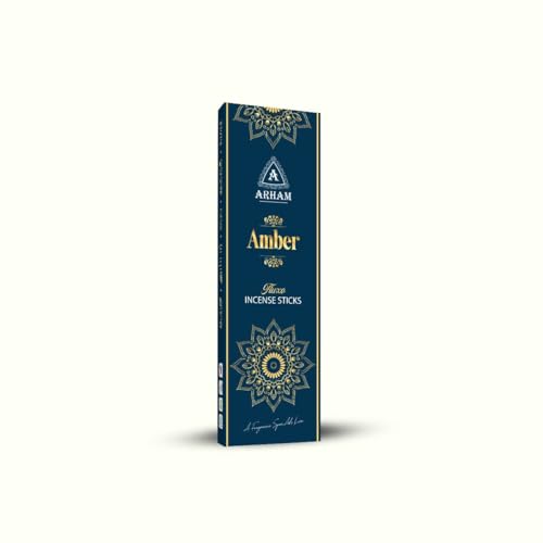 Image of Amber fluxo (Flora Agarbatti) Masala Incense Sticks Pack of 120 Sticks, 225 GMS.
